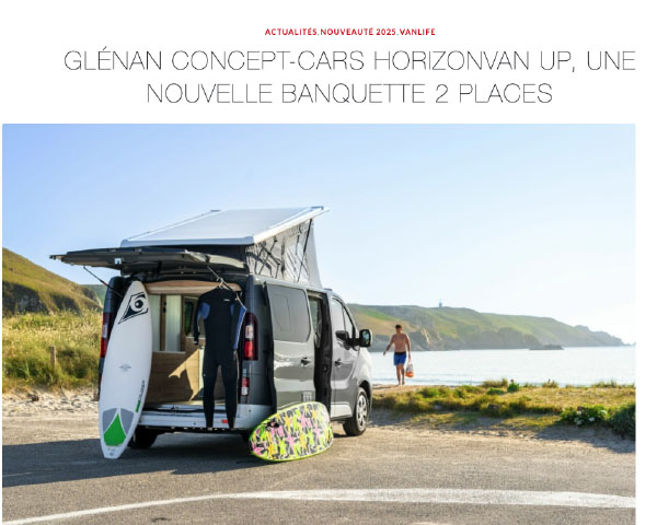 esprit camping-car_Horizonvan up banquette coulissante 2 places grands volumes de rangements